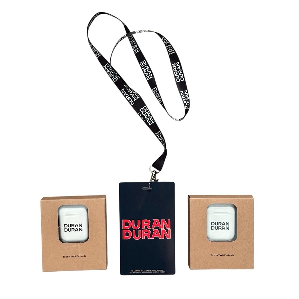 Duran Duran 2025 Tour Limited Edition VIP Merchandise Bundle Wireless Earbuds